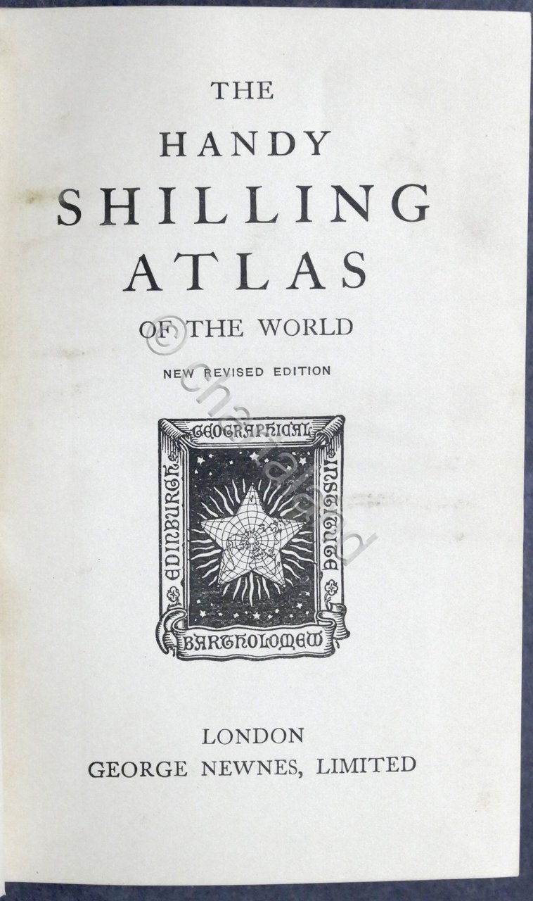 The handy shilling atlas of the World - 1900 ca.