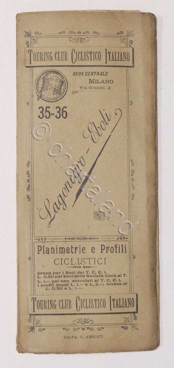 Touring Club Ciclistico - Lagonegro - Eboli - Planimetrie e …