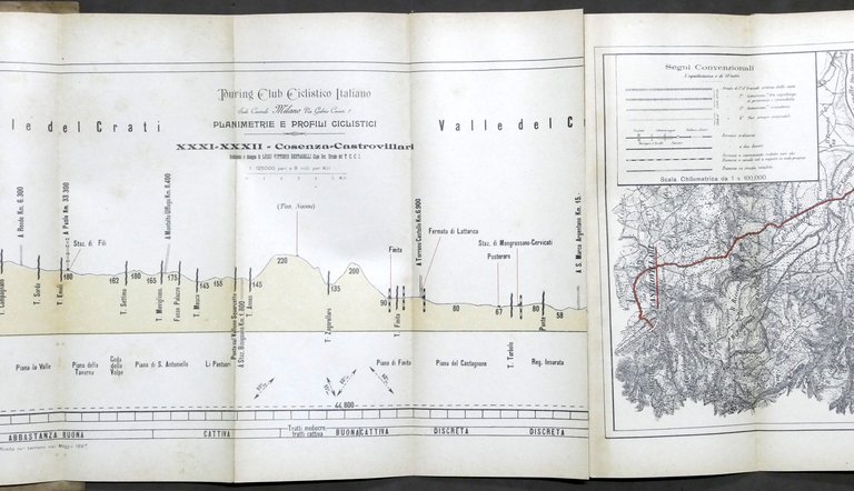 Touring Club Ciclistico Cosenza - Castrovillari Planimetrie Profili 31-32 - …