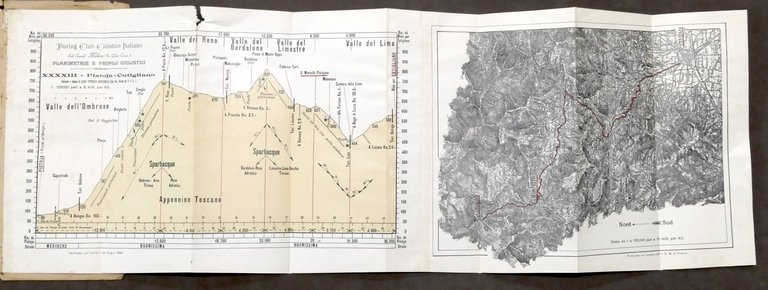 Touring Club Ciclistico Italiano - Pistoia Cutigliano - Planimetrie Profili …