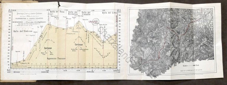 Touring Club Ciclistico Italiano - Pistoia Cutigliano - Planimetrie Profili …
