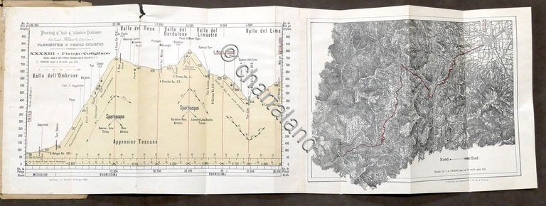 Touring Club Ciclistico Italiano - Pistoia Cutigliano - Planimetrie Profili …