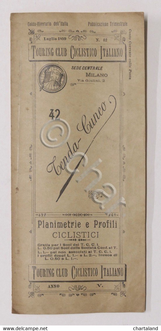 Touring Club Ciclistico Italiano Tenda - Cuneo Planimetrie Profili N. …