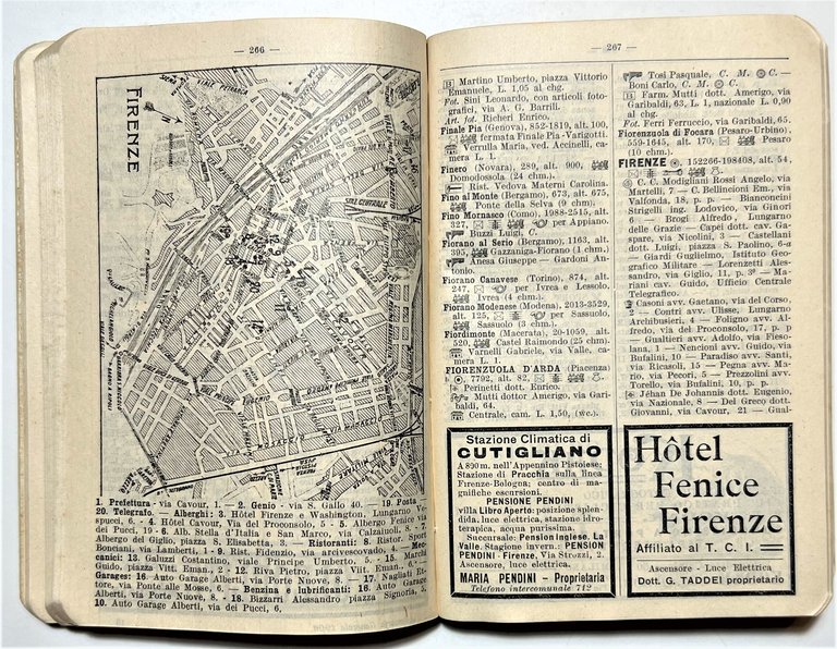 Touring Club Italiano - Annuario Generale 1906 - Agenzia FIAT …