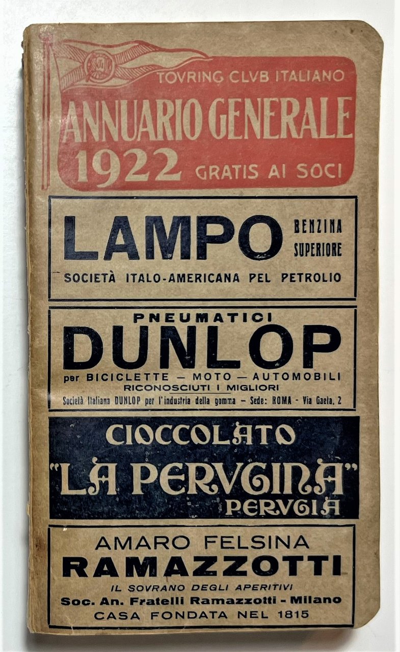 Touring Club Italiano - Annuario Generale 1922 - FIAT Automobili