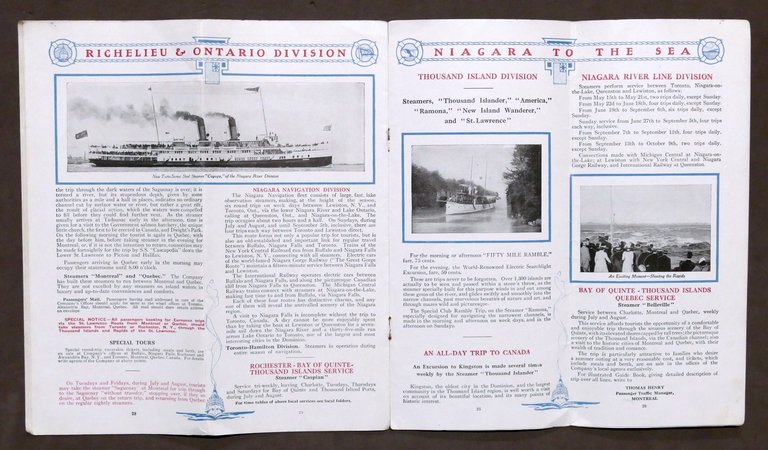 Turismo Viaggi Nave - Brochure R & O - Niagara …