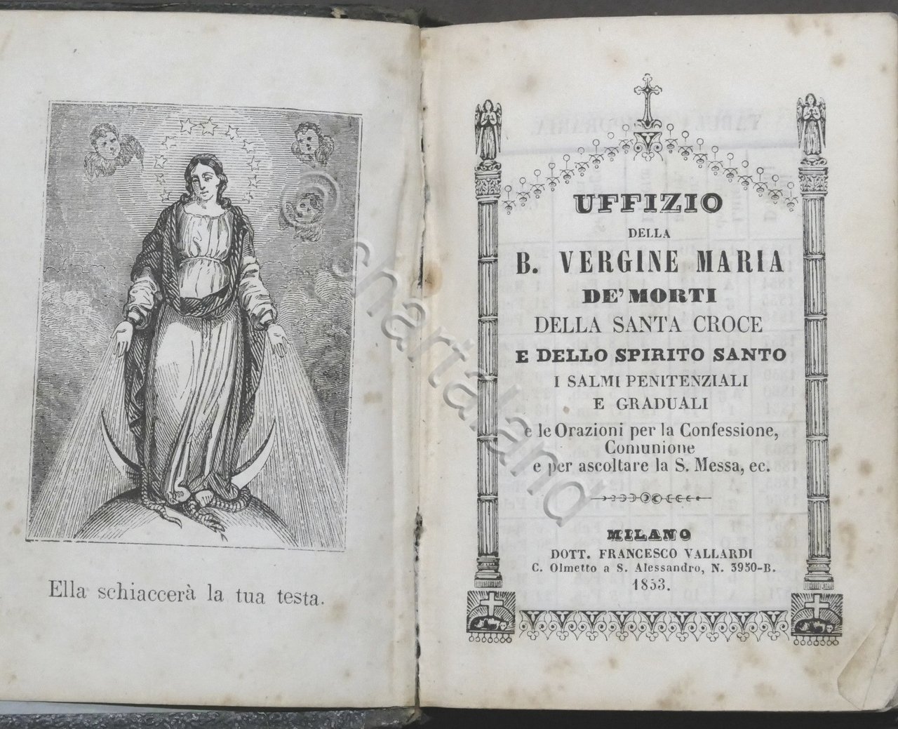 Uffizio della B. Vergine Maria de' Morti della Santa Croce …