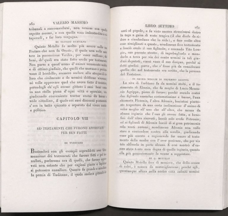 V. Patercolo - Istoria Romana / Valerio Massimo - Detti …