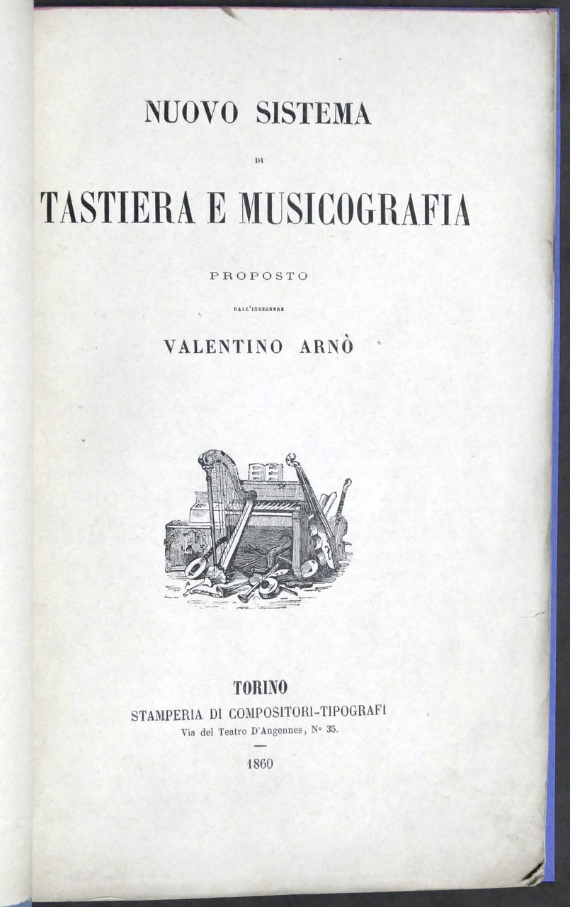 Valentino Arnò - Nuovo Sistema di Tastiera e Musicografia - … | Immagine principale