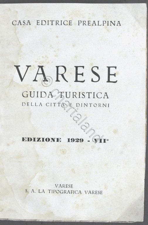 Varese - Guida turistica della città e dintorni - Edizione …