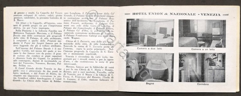 Venezia cenno storico ed artistico Omaggio dell'Hotel Union & Nazionale … | Immagine Gallery 5