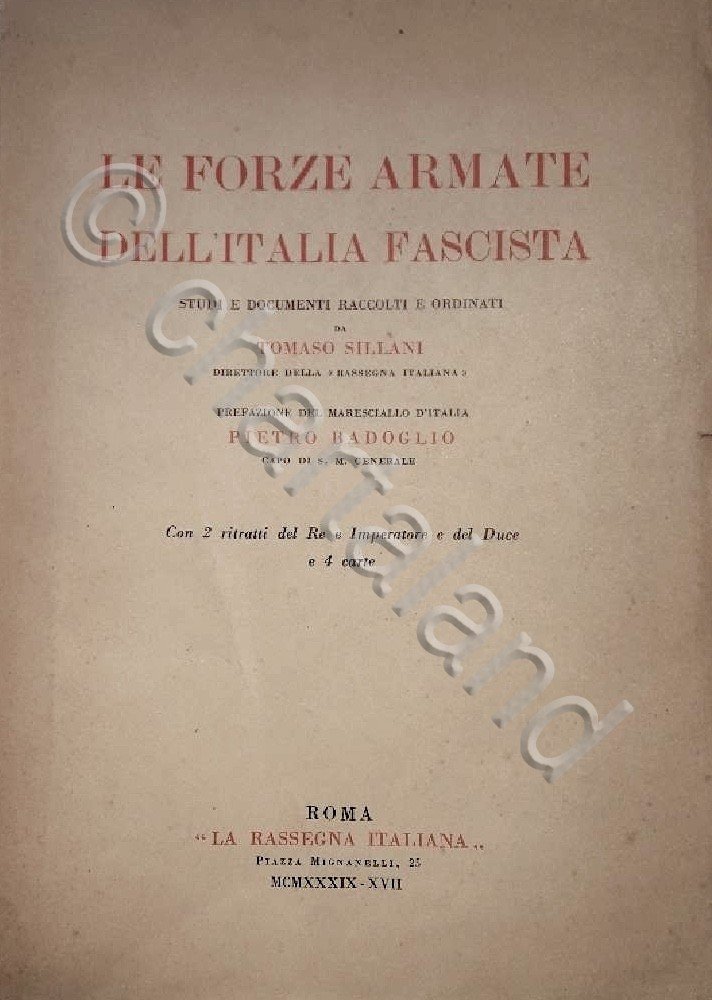 Ventennio - Sillani - Le Forze armate dell'Italia fascista - …