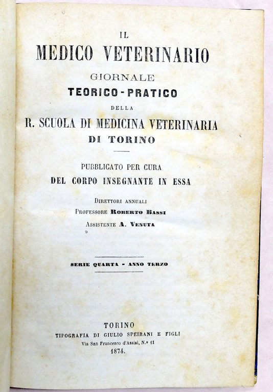 Veterinaria - Il Medico Veterinario - Giornale teorico pratico - … | Immagine Gallery 2