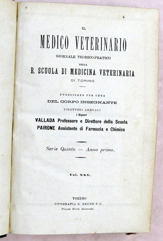 Veterinaria - Il Medico Veterinario - Giornale teorico pratico - … | Immagine Gallery 2