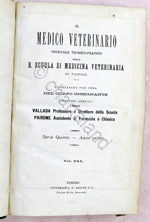 Veterinaria - Il Medico Veterinario - Giornale teorico pratico - … | Immagine Gallery 3