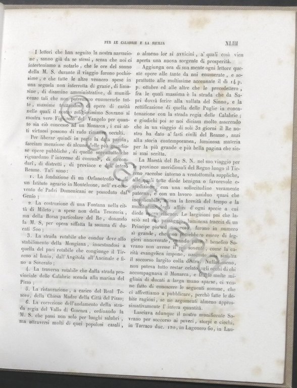 Viaggio Re delle Due Sicilie per le Calabrie e la …