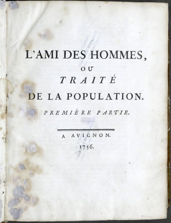 Victor Mirabeau - L'ami des hommes, ou traité de la … | Immagine Gallery 2