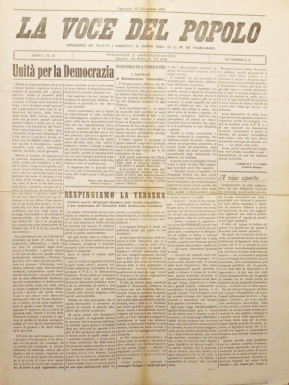 Vigevano Giornale - La Voce del Popolo N. 23 - …