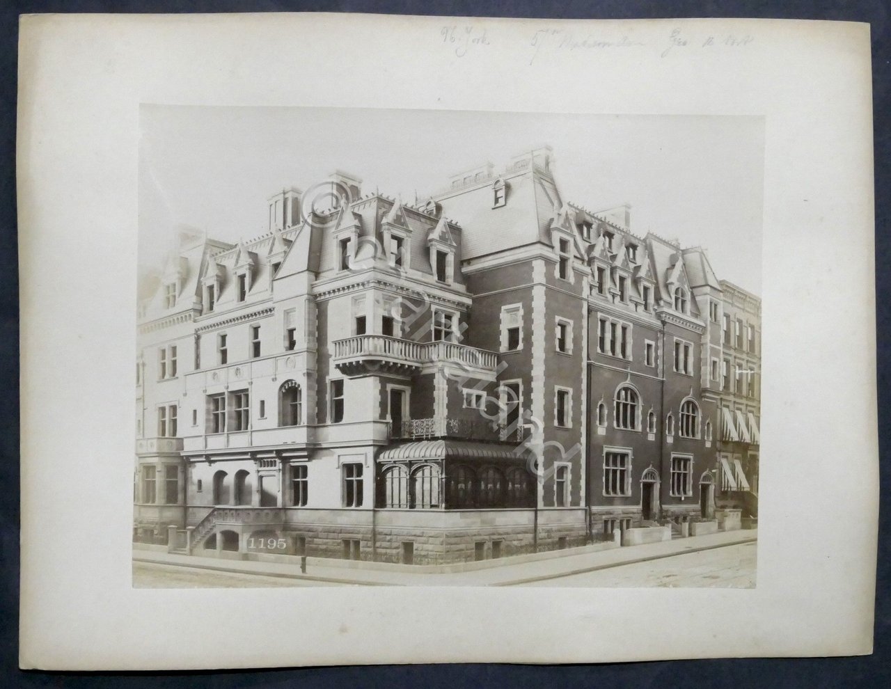 Vintage Photo: Cornelius Vanderbilt II House 57th Avenue - New …