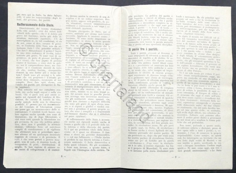 Volantino Partito Democratico del Lavoro - Elezioni Amministrative - 1946