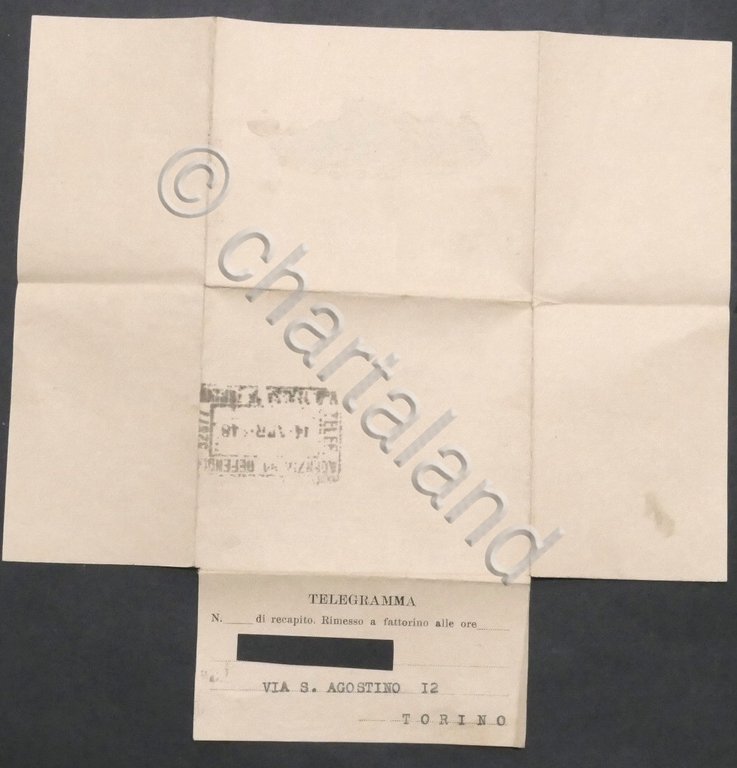 Volantino telegramma a favore del Partito Monarchico Nazionale - Elezioni …