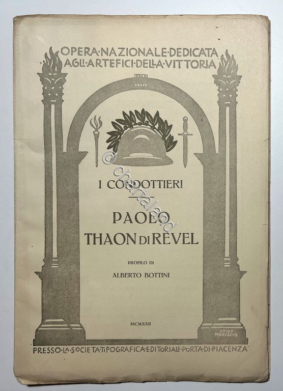 WWI - A. Bottini - L'ammiraglio Paolo Thaon di Revel …