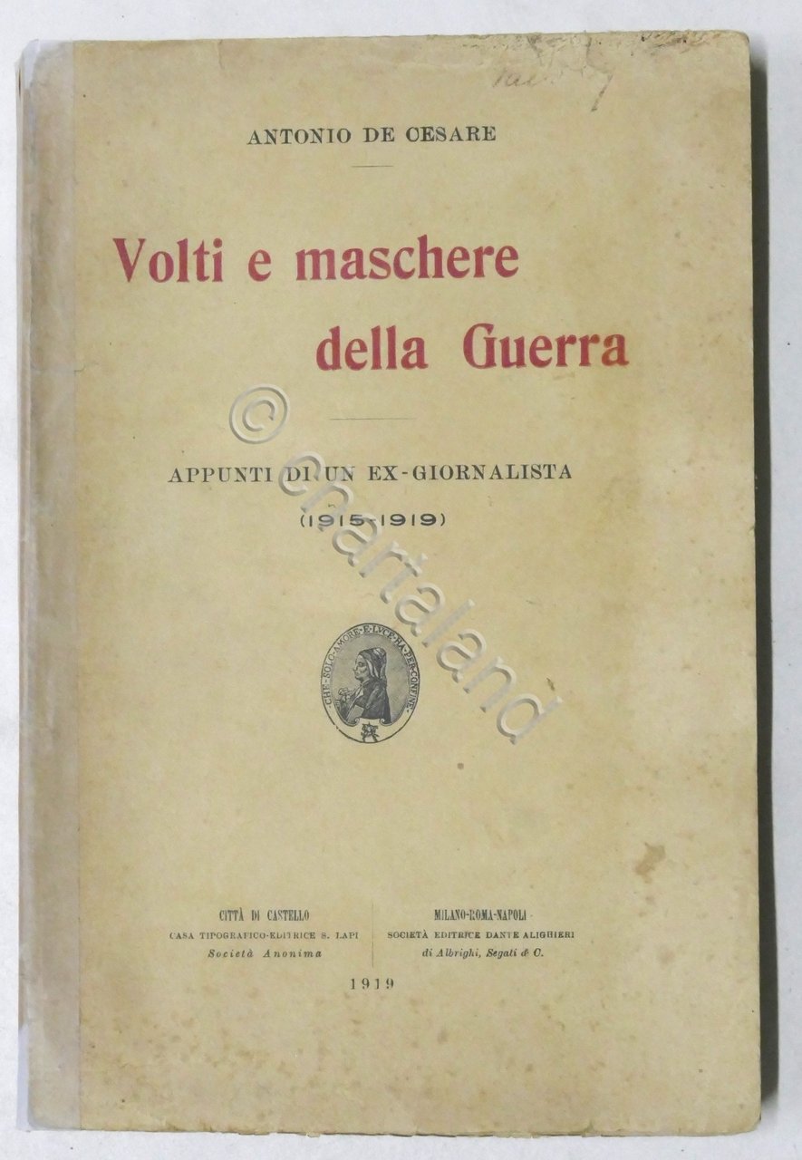 WWI - A. De Cesare - Volti e maschere della … | Immagine principale