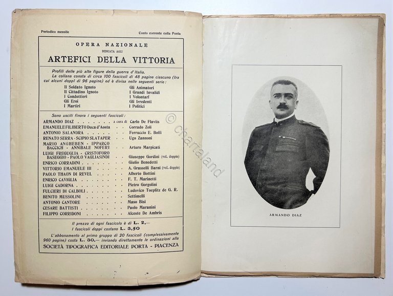 WWI - C. De Flaviis - Armando Diaz - ed. …