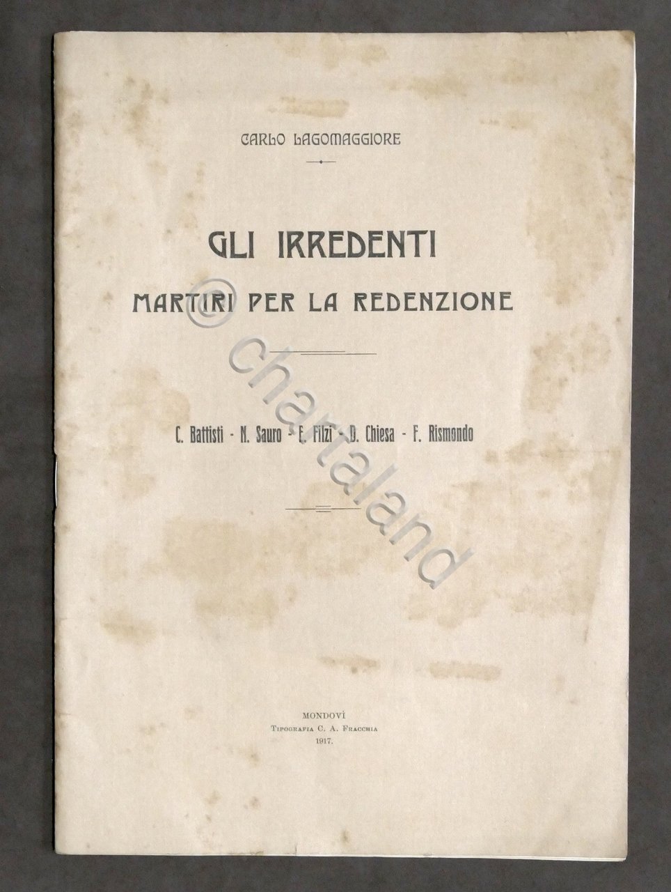 WWI - C. Lagomaggiore - Gli irredenti - Martiri per … | Immagine principale