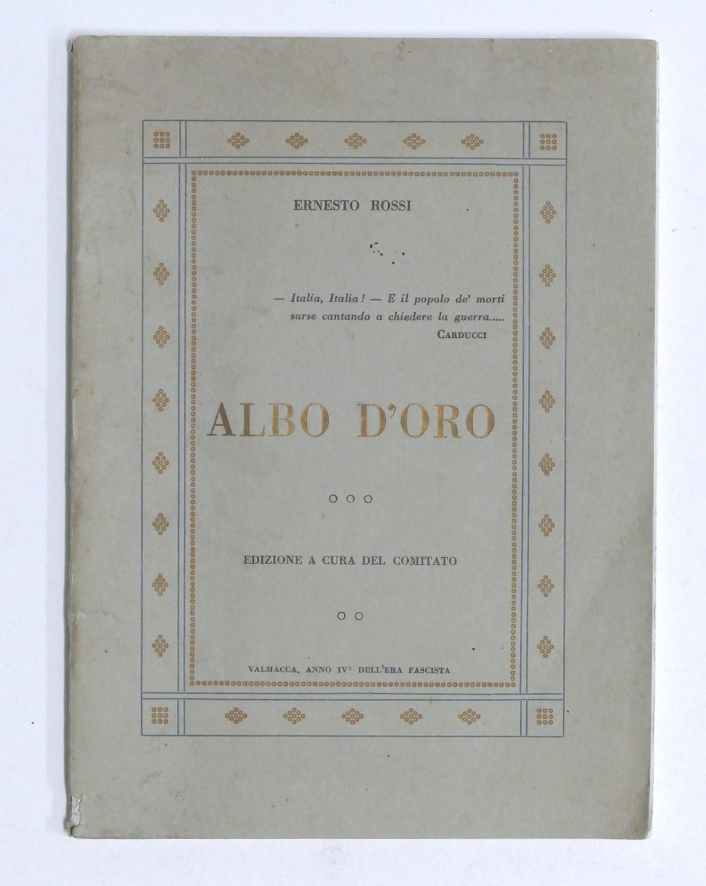 WWI - E. Rossi - Albo d'oro - Comitato Pro-Onoranze …