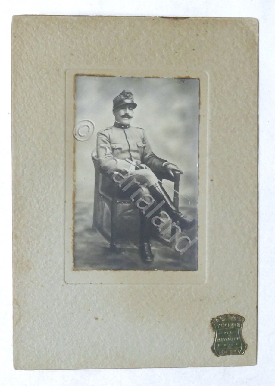 WWI - Fotografia Capitano Bersaglieri Ciclisti - Morto zona Mosciagh … | Immagine principale