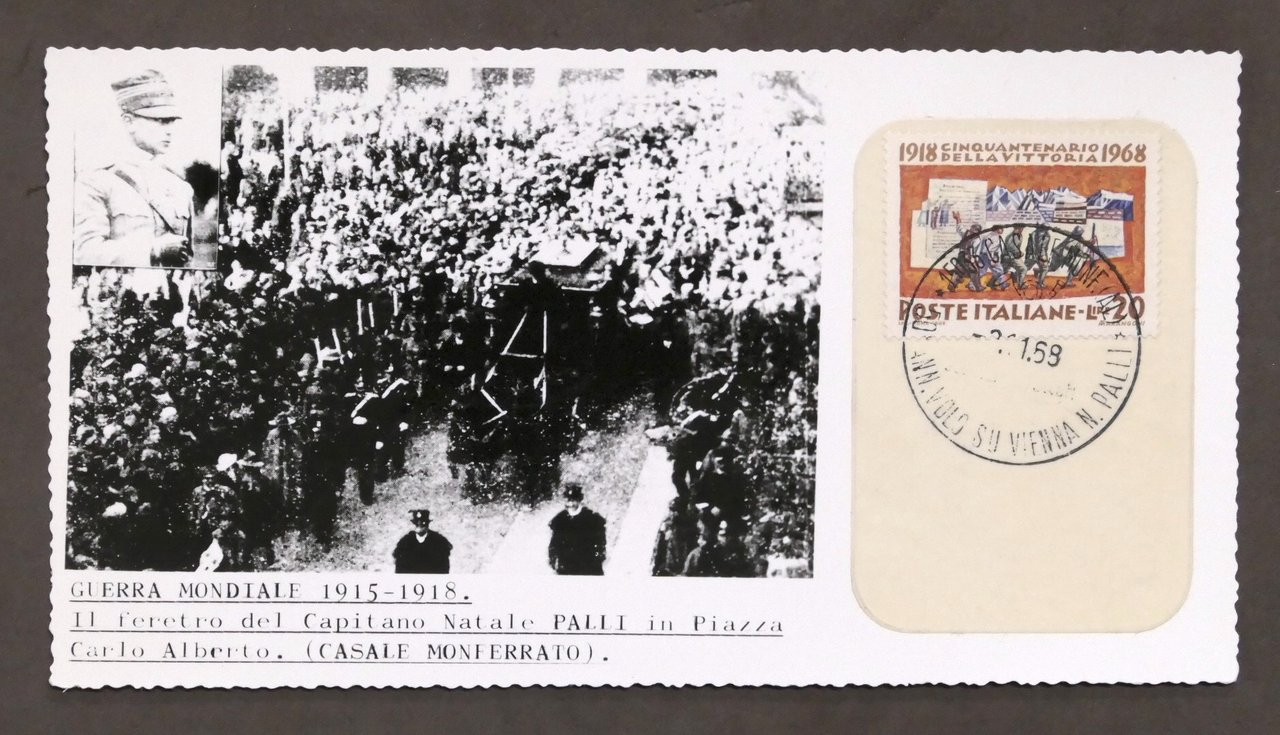 WWI - Fotografia con annullo - Funerali N. Palli - …