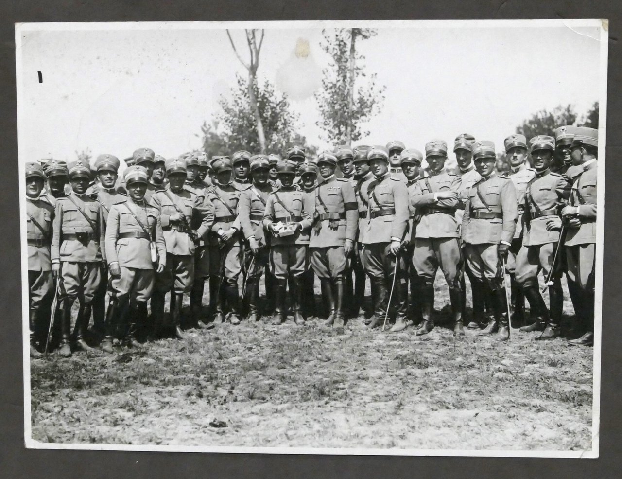 WWI - Fotografia gruppo ufficiali dell'Esercito Italiano - 1916 ca.