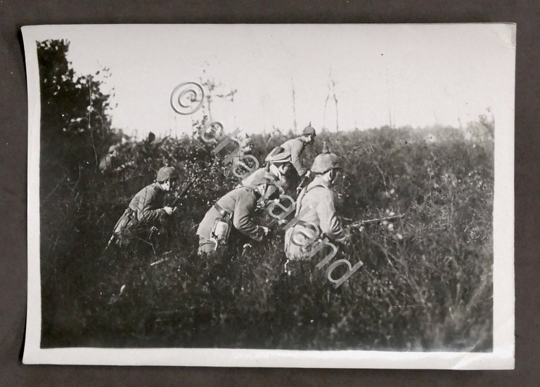 WWI - Fotografia pattuglia di soldati tedeschi in ricognizione - … | Immagine Gallery 2