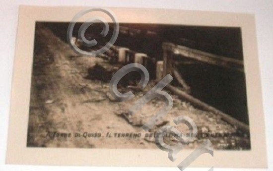 WWI - Fotografia Scena Guerra Torre di Quiso 1915 1918