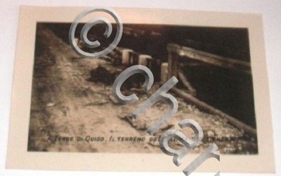 WWI - Fotografia Scena Guerra Torre di Quiso 1915 1918