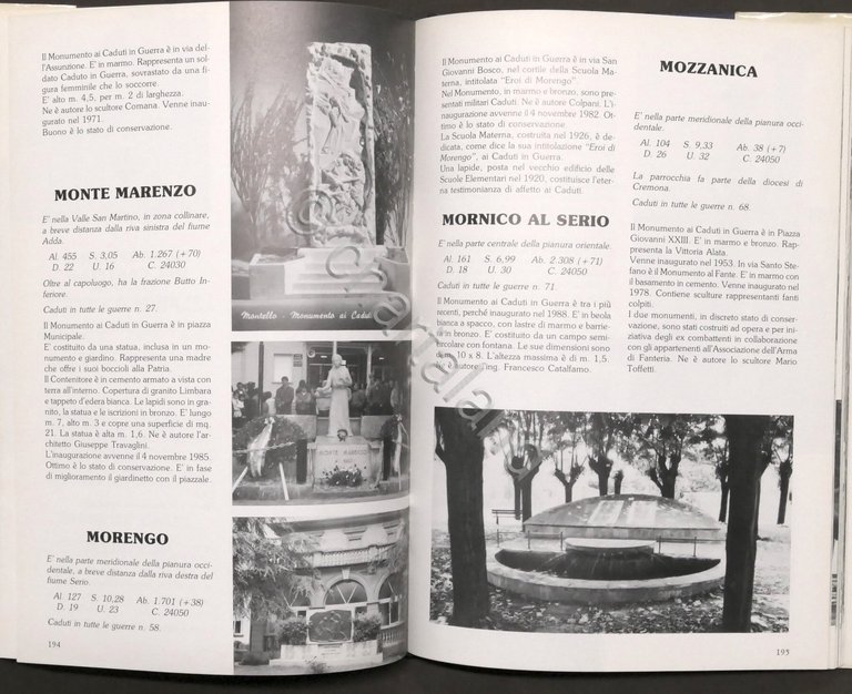 WWI - Raffaelli, Zoja - Ai bergamaschi caduti in guerra …