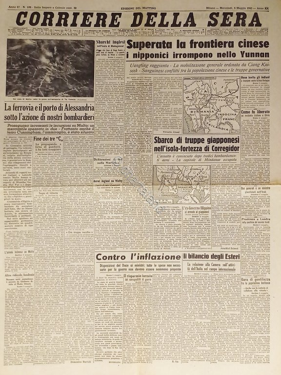 WWII - Corriere della Sera N. 108 - 1942 Superata …