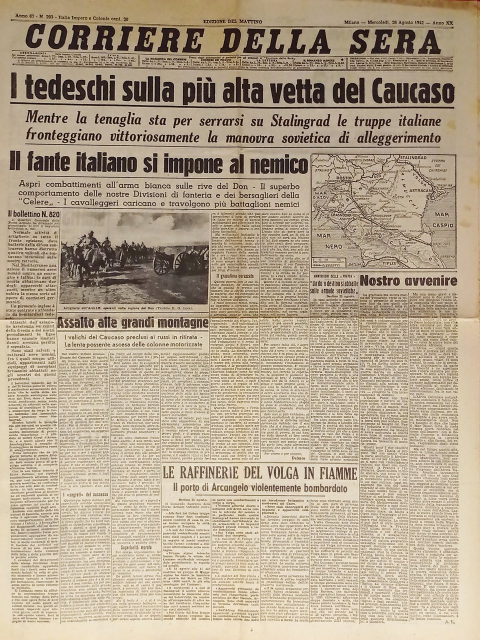 WWII - Corriere della Sera N. 203 - 1942 I …