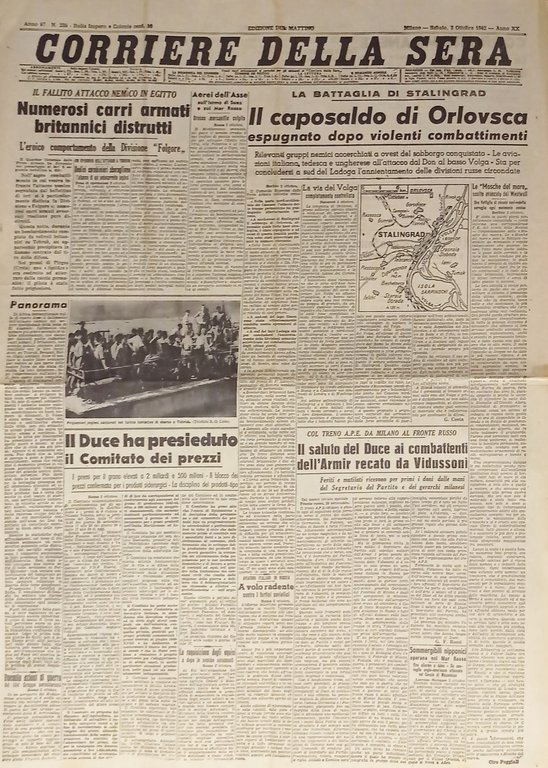 WWII - Corriere della Sera N. 236 - 1942 Il … | Immagine Gallery 1