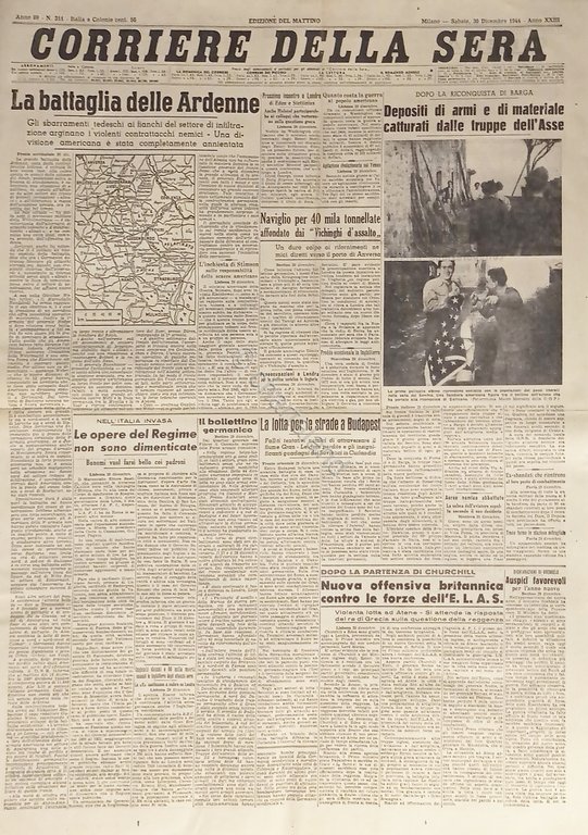 WWII - Corriere della Sera N. 311 - 1944 La …