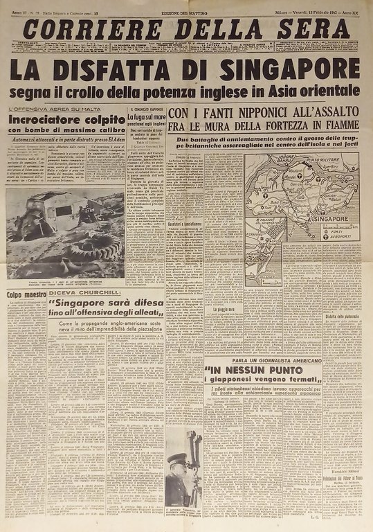 WWII - Corriere della Sera N. 38 - 1942 La … | Immagine Gallery 1