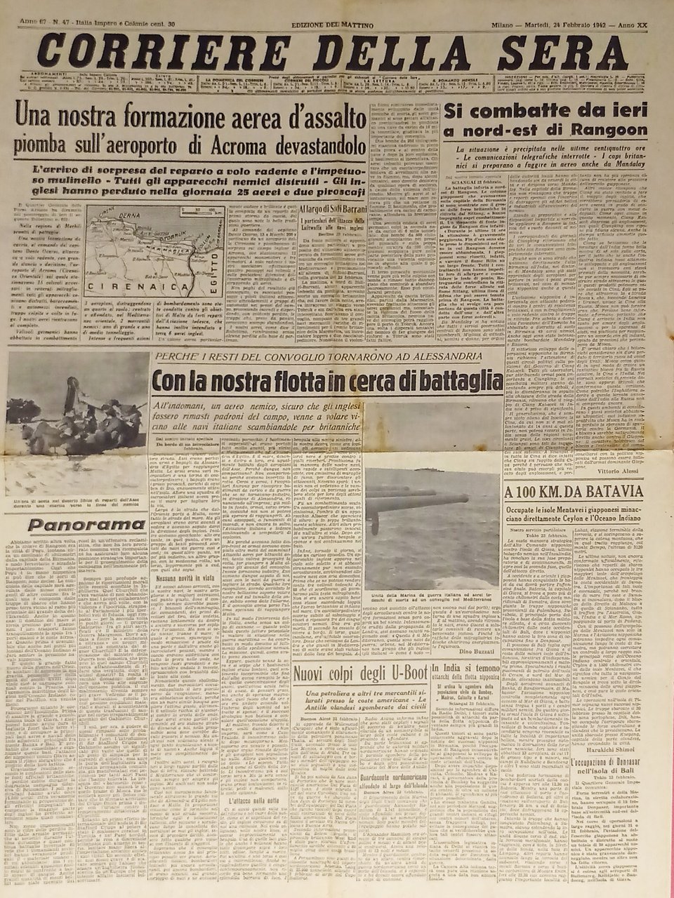 WWII - Corriere della Sera N. 47 - 1942 Si …