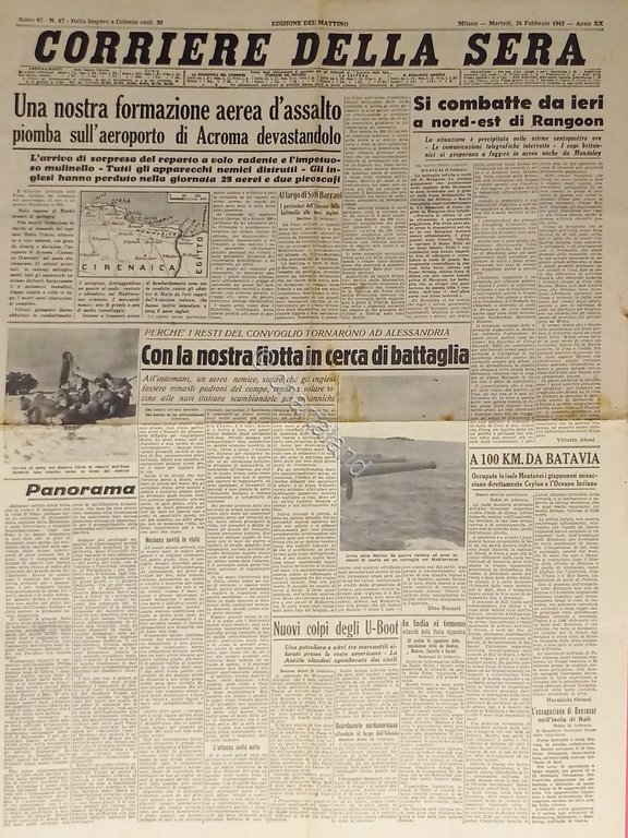 WWII - Corriere della Sera N. 47 - 1942 Si …