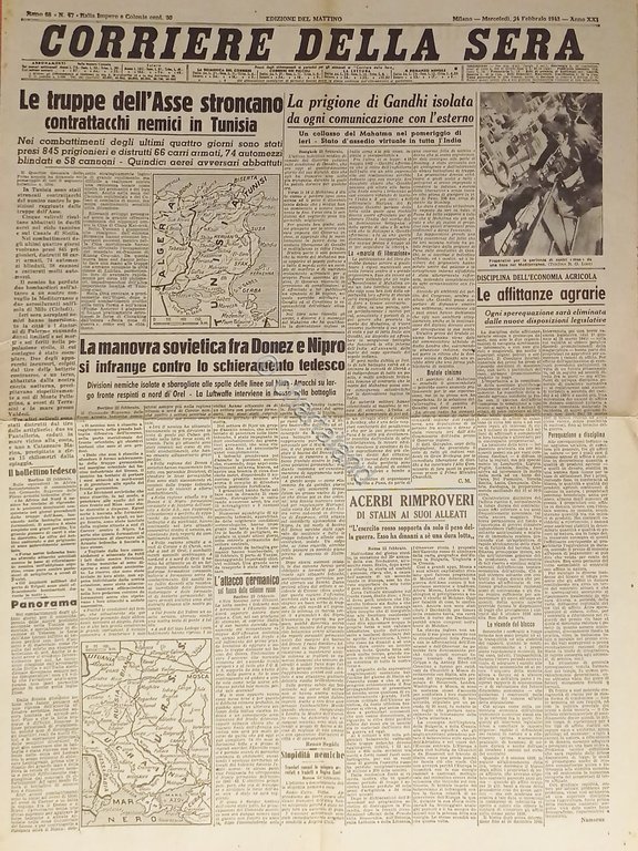 WWII - Corriere della Sera N. 47 - 1943 Le …