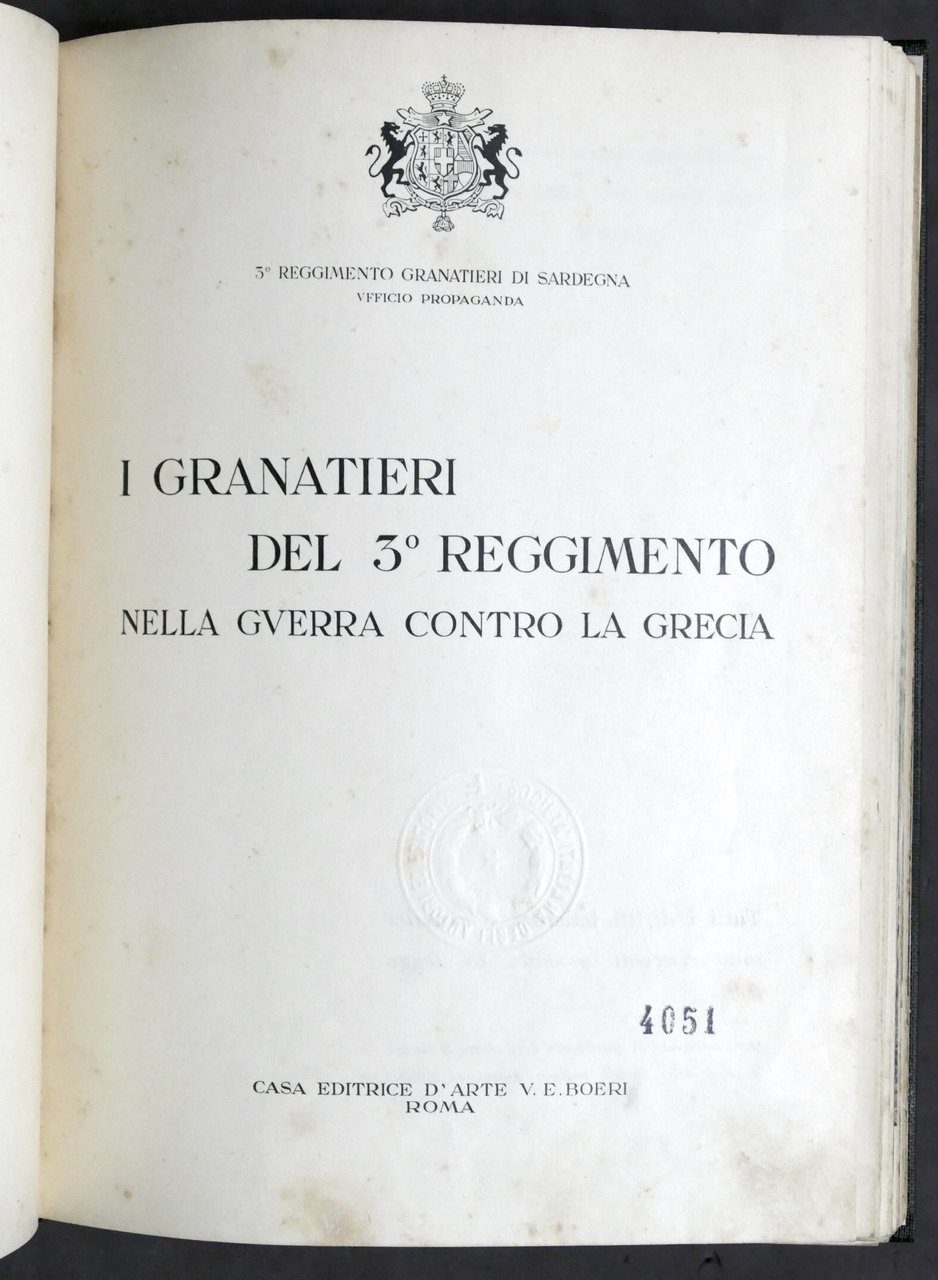 WWII - I Granatieri del 3° Reggimento nella guerra contro …