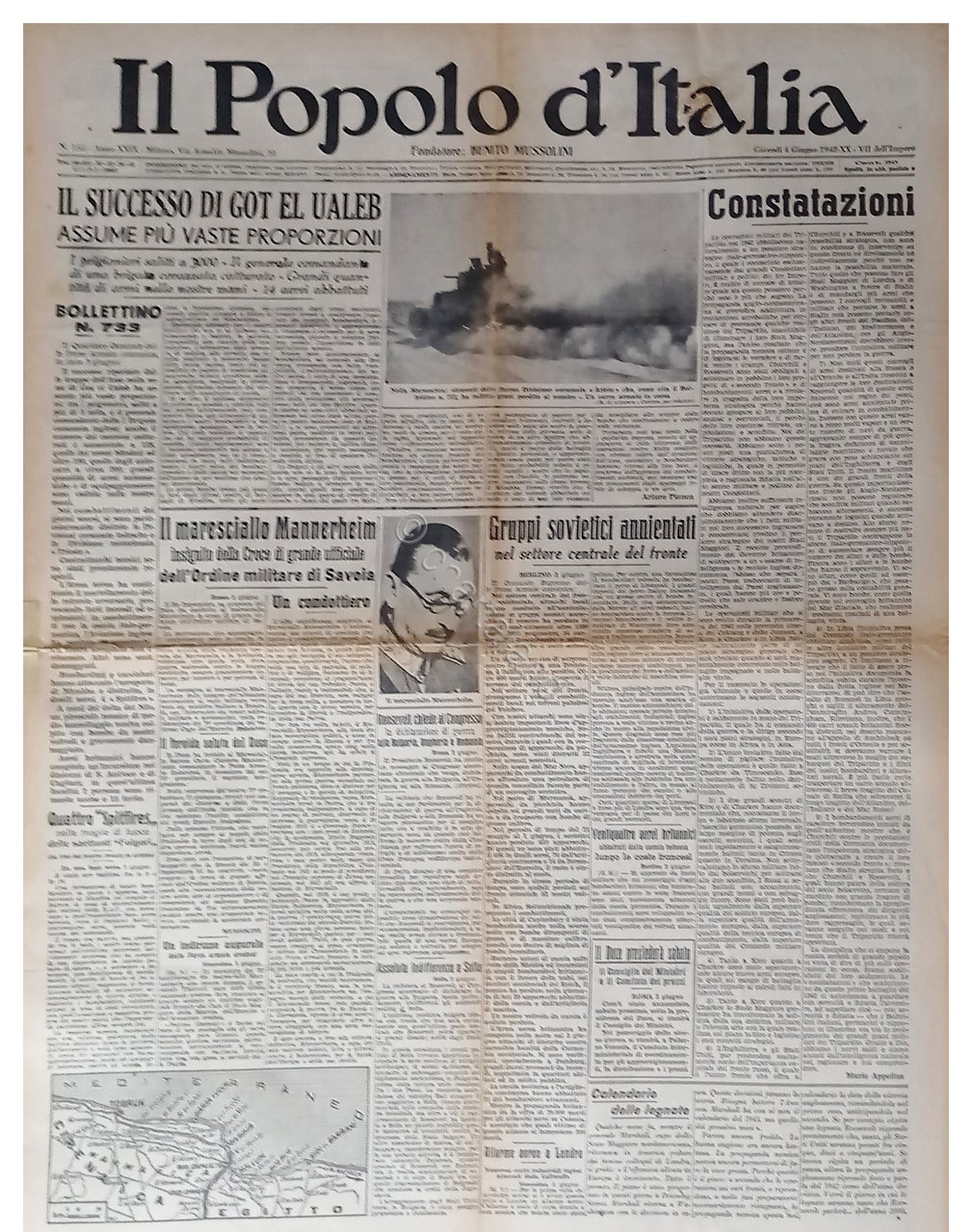 WWII - Il Popolo d'Italia N. 155 - 1942 Il …