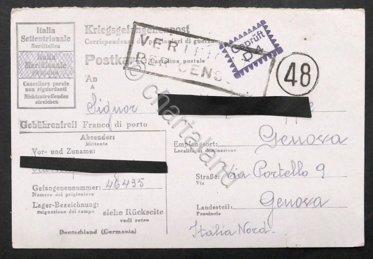 WWII - Lettera da Prigioniero di Guerra italiano Campo Wietzendorf … | Immagine principale