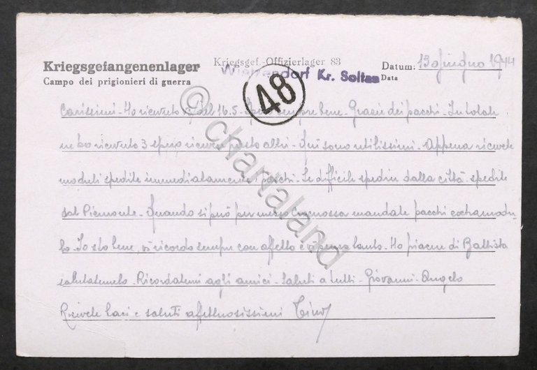 WWII - Lettera da Prigioniero di Guerra italiano Campo Wietzendorf … | Immagine Gallery 2