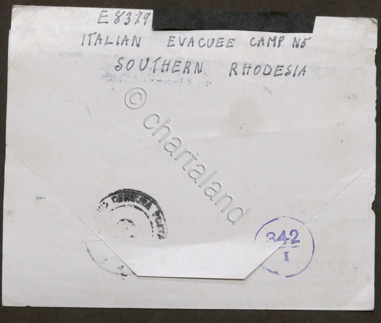 WWII - Lettera da prigioniero italiano - Campo N. 5 …
